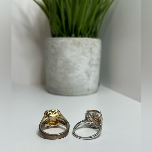 Yellow Jewel ring set - Picture 2 of 3